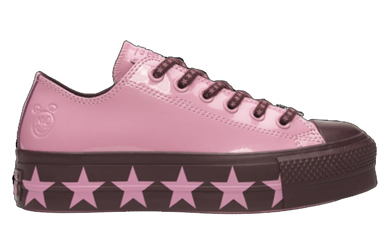 (WMNS) Converse Miley Cyrus x Chuck Taylor All Star Lift Ox 'Pink Burgundy' 563718C - 2