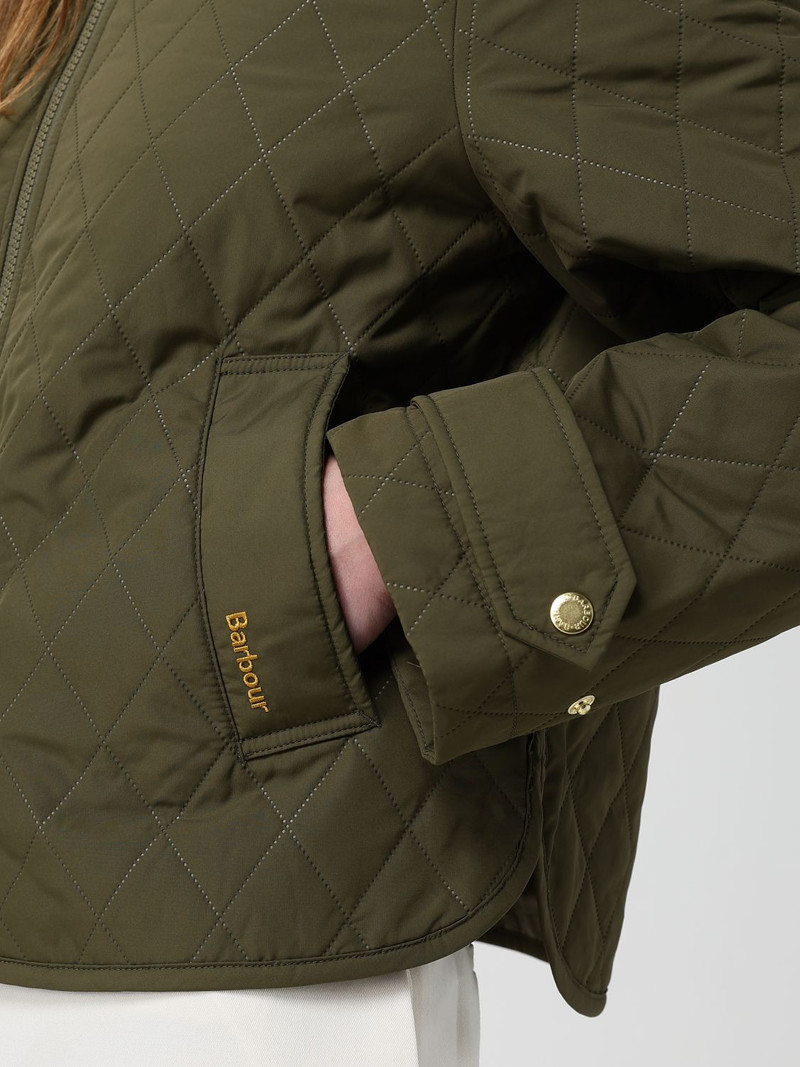 BARBOUR Quilted Polyester Bomber Jacket 4
