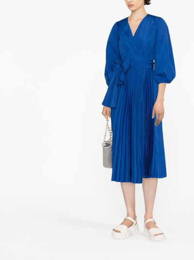 REDValentino pleated wrap dress outlook