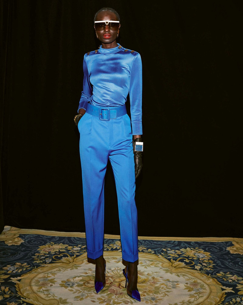 SAINT LAURENT loose-fit pants in gabardine outlook