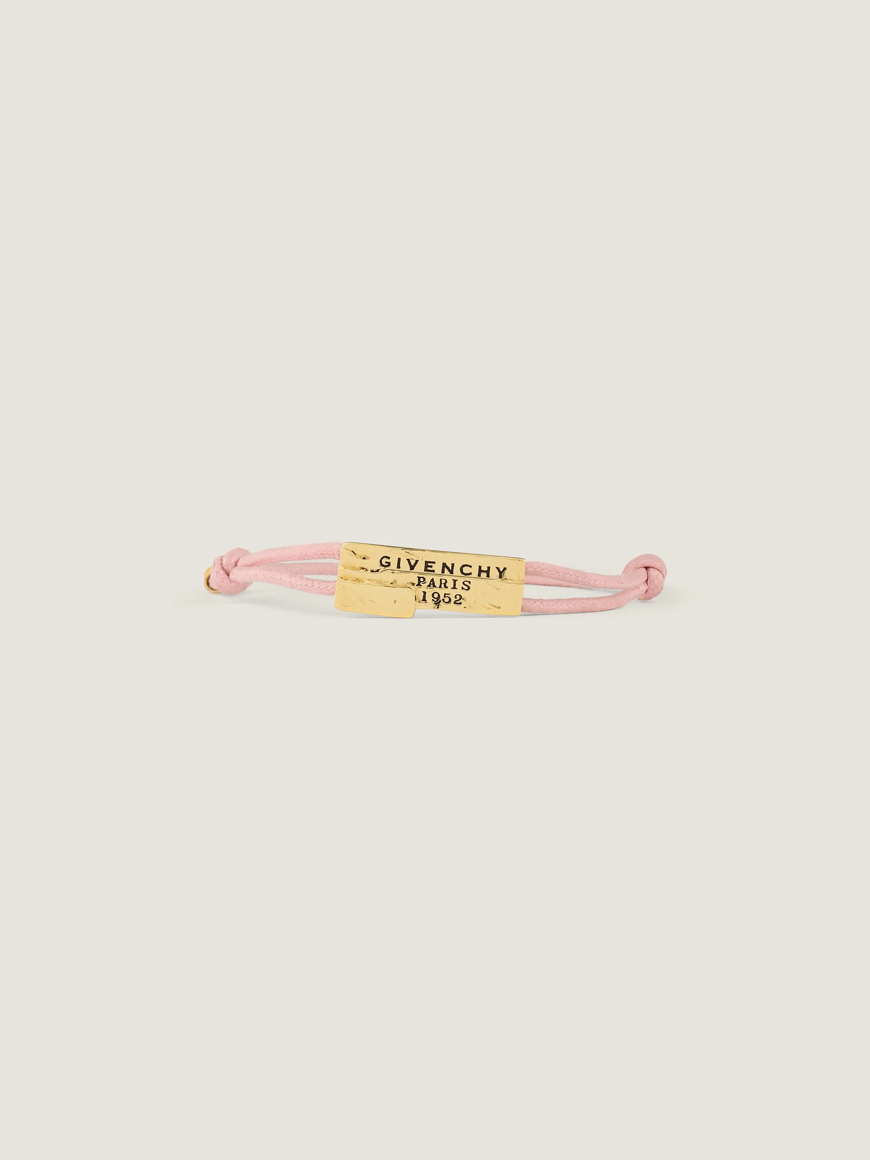 GIVENCHY TAPE CORD BRACELET IN COTTON AND METAL - 1