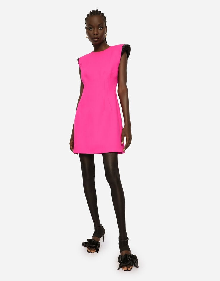 Sleeveless short woolen dress - 5
