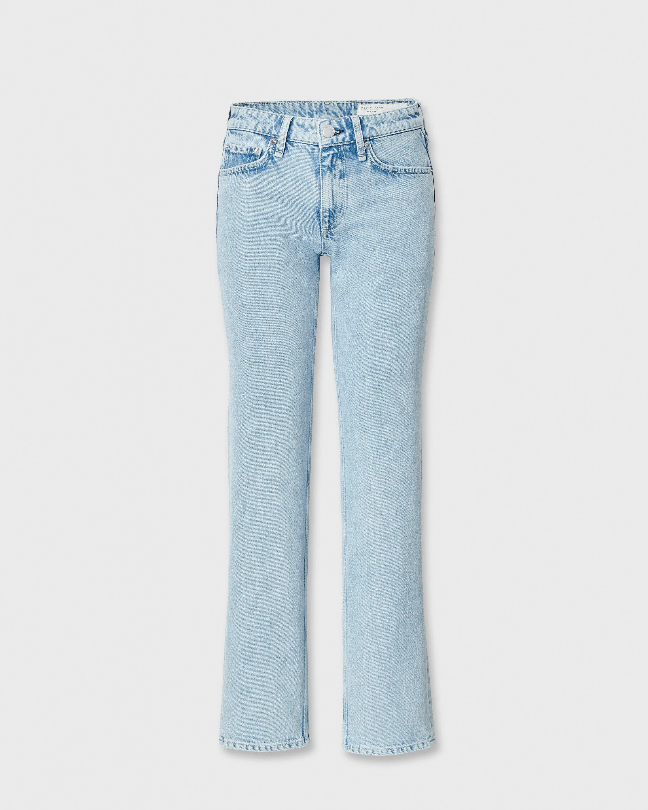 Harlow Straight Jean Low-Rise in Rigid Denim - 1