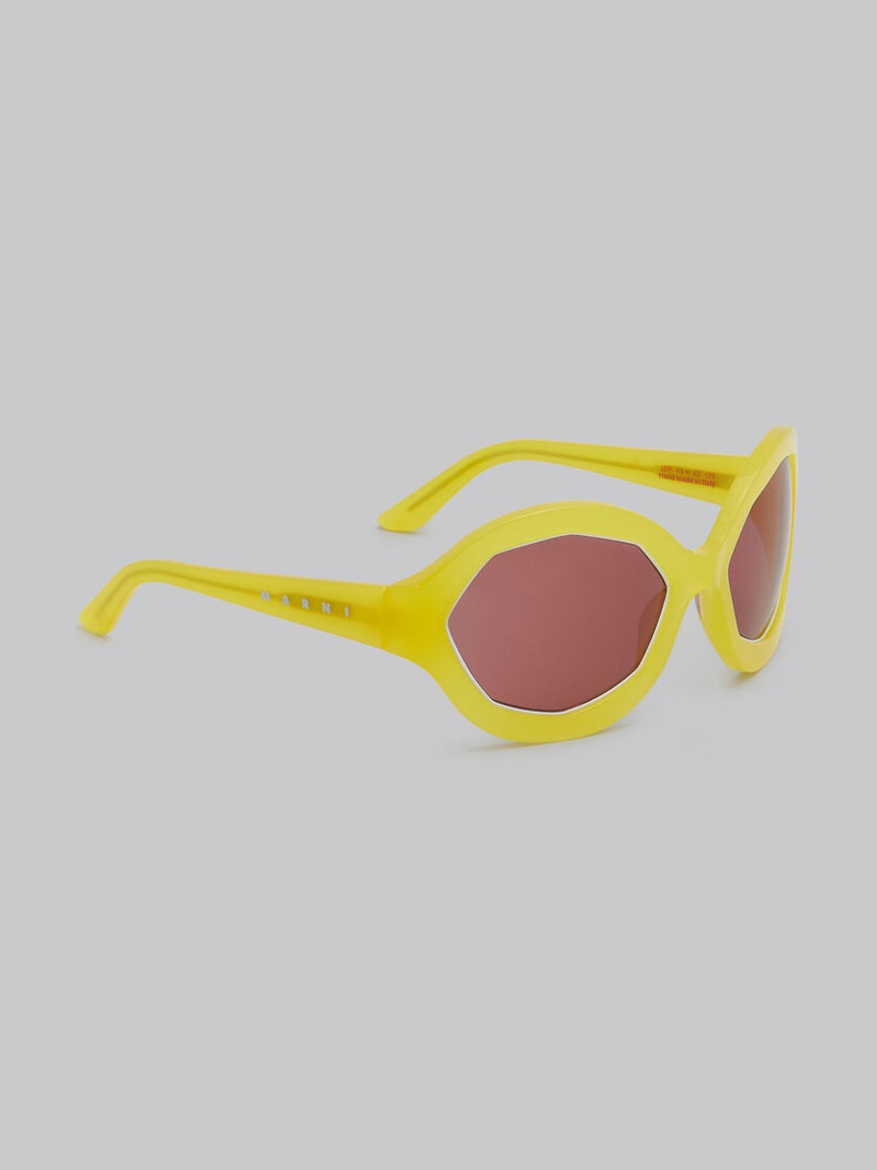 CUMULUS CLOUD YELLOW ACETATE SUNGLASSES 3