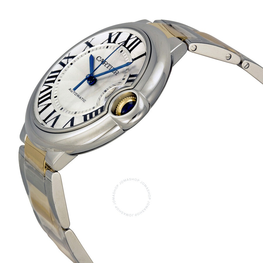 Pre-owned Cartier Ballon Bleu De Cartier Silver Dial Men's Watch W69009Z3 - 2