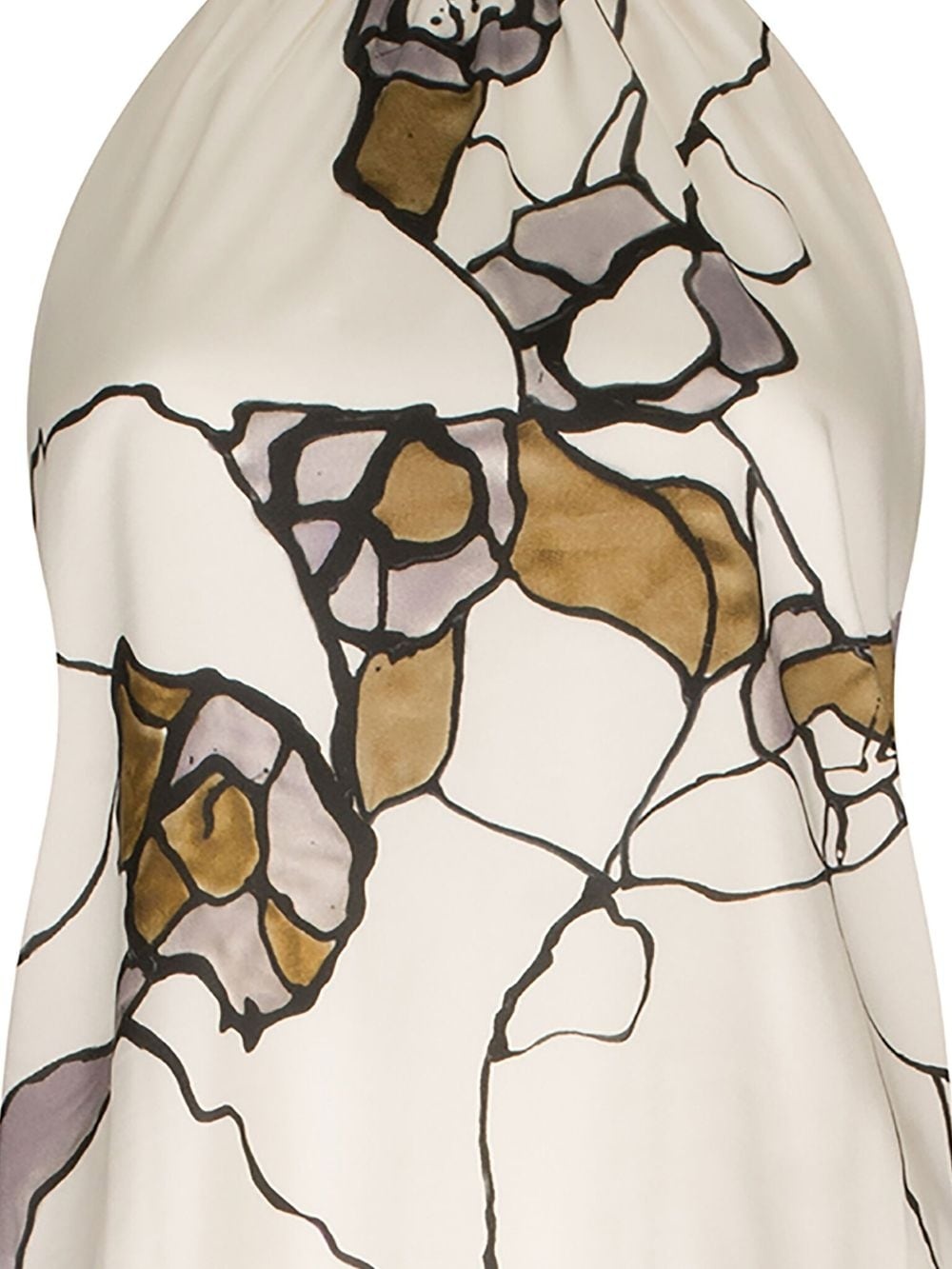 Geovanna graphic-print silk blouse - 2