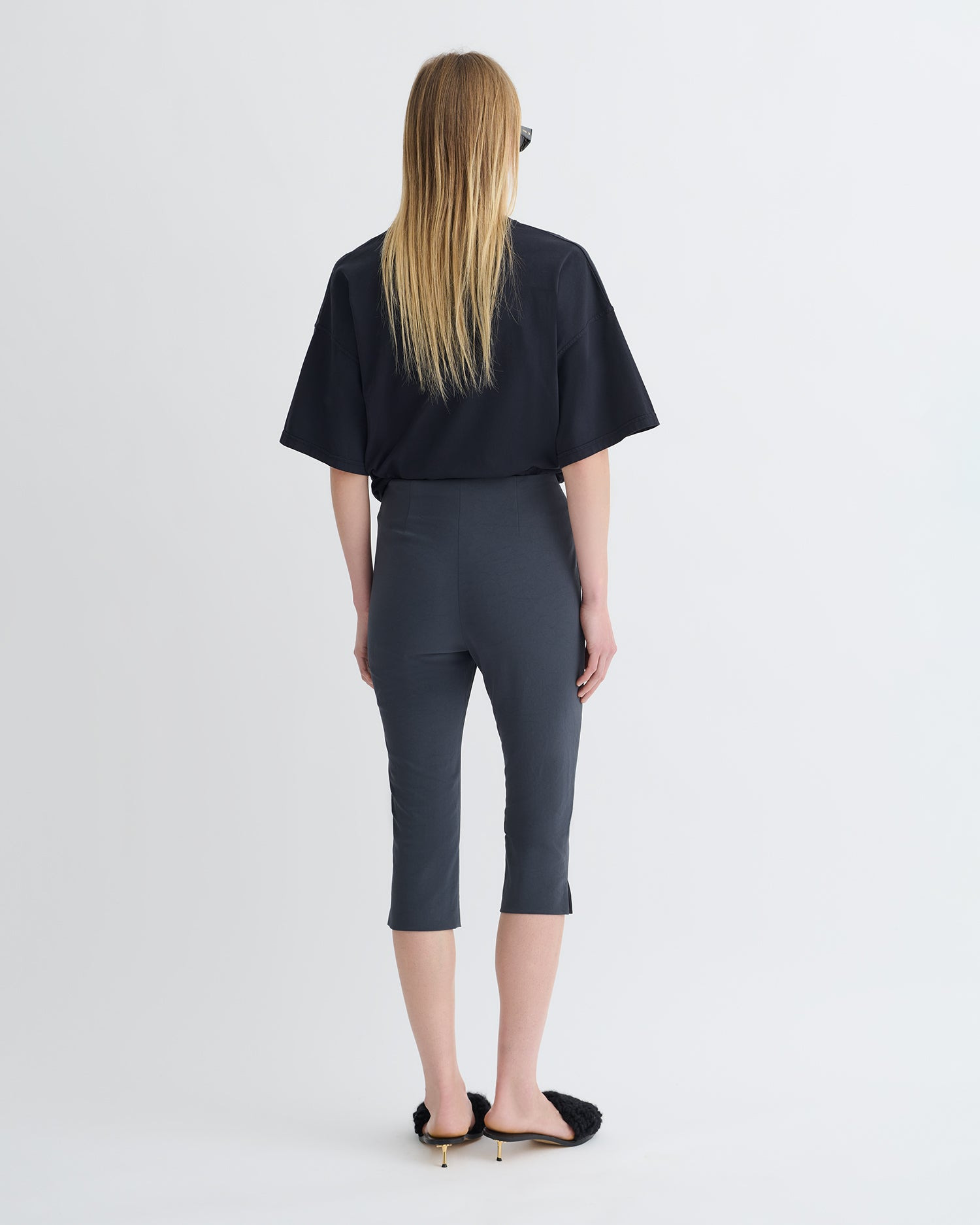 Paper Jersey Capri Pants - 3