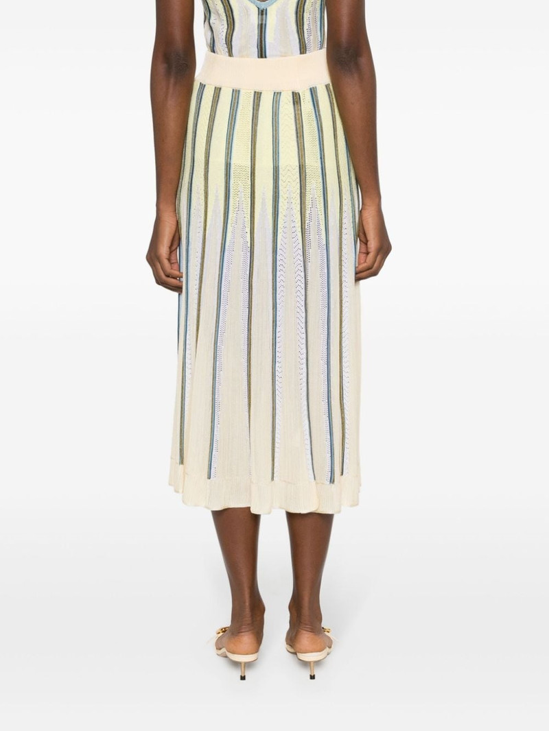 striped pointelle-knit skirt 4