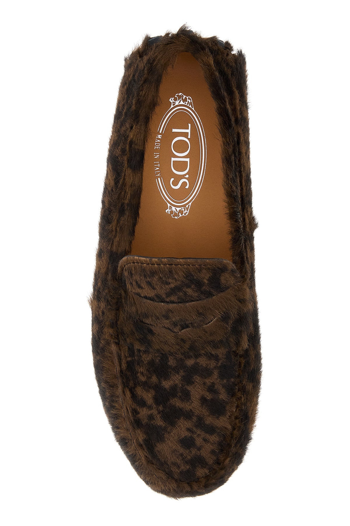 Printed calf hair loafers - 4