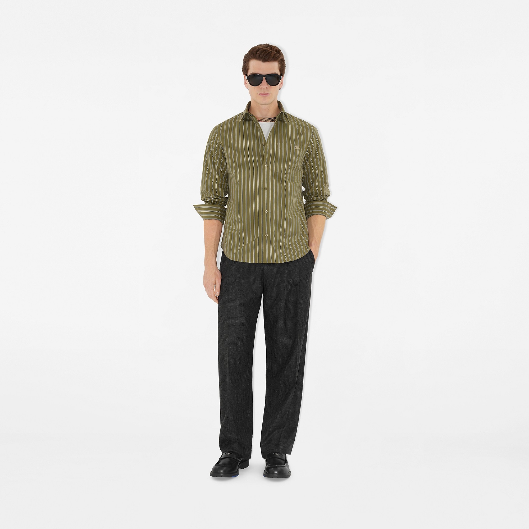 Regular Fit Striped Cotton Shirt - 2