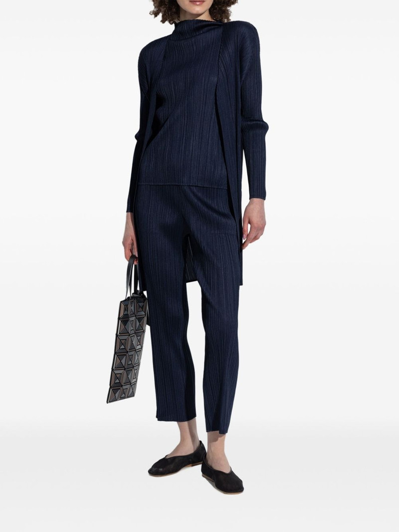 Pleats Please Issey Miyake plissé trousers outlook