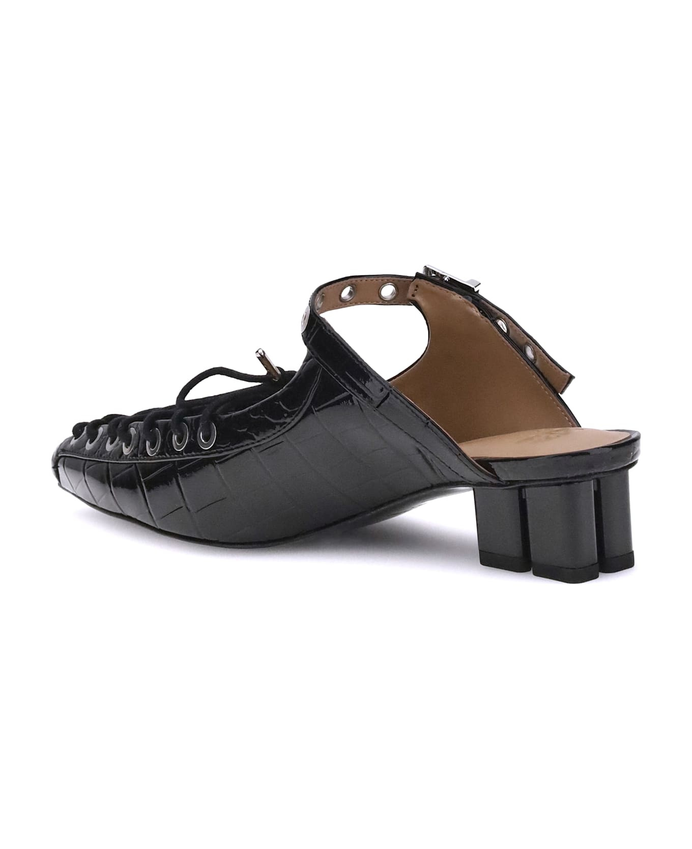Oleatex Laced Mules - 3
