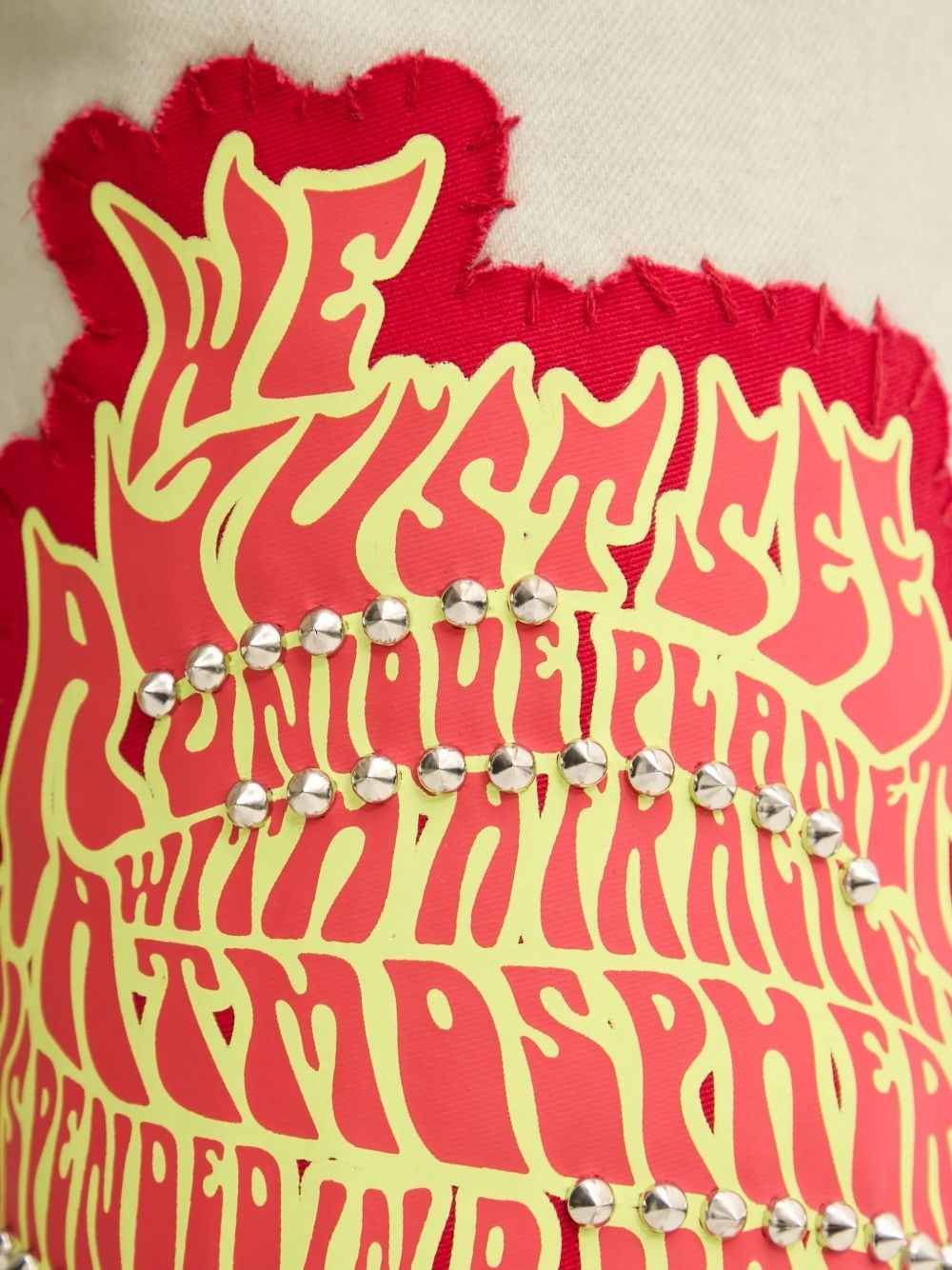 embroidered-studded jeans - 4