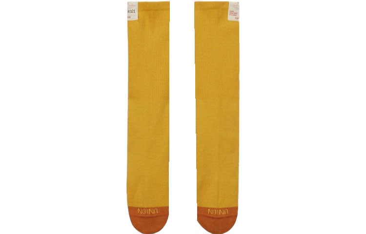 Air Jordan x Union Crossover Logo Solid Color Sports Socks Unisex One Pair Yellow DA2563-710 - 2