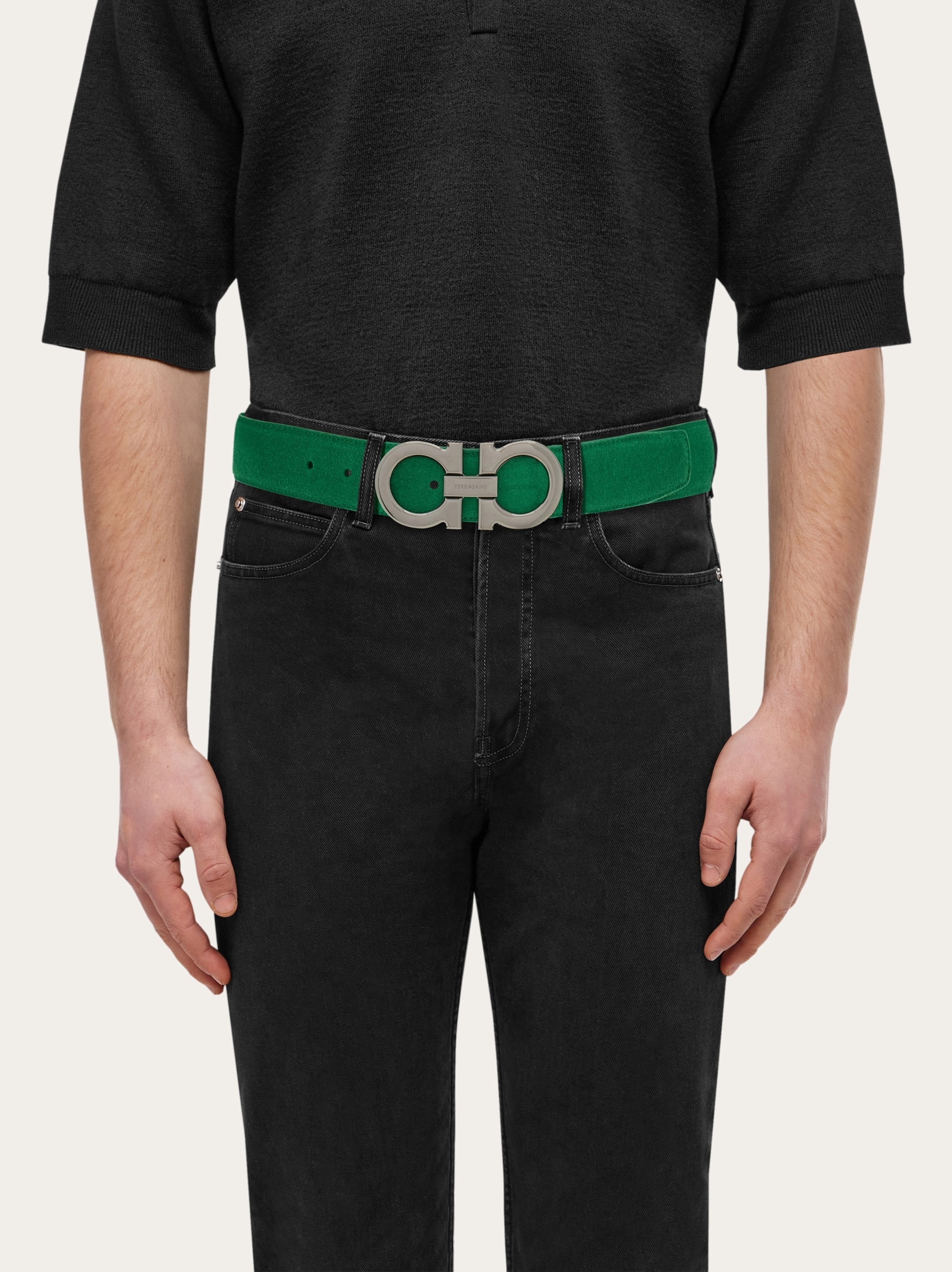 Adjustable Gancini belt - 4