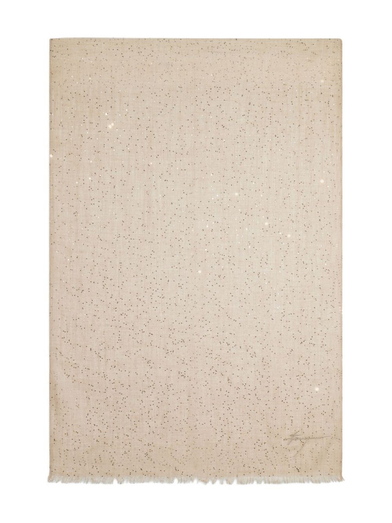 FERRAGAMO sequin-embellished scarf outlook