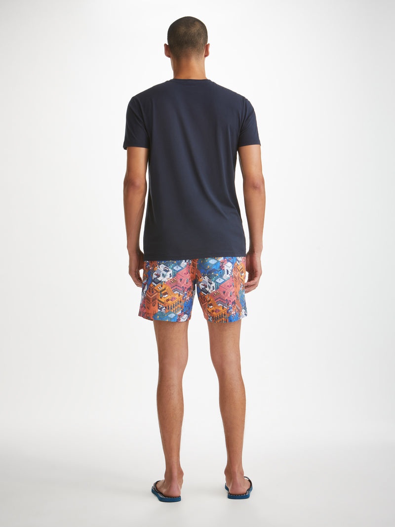 Men's T-Shirt Ripley 18 Pima Cotton Navy - 4