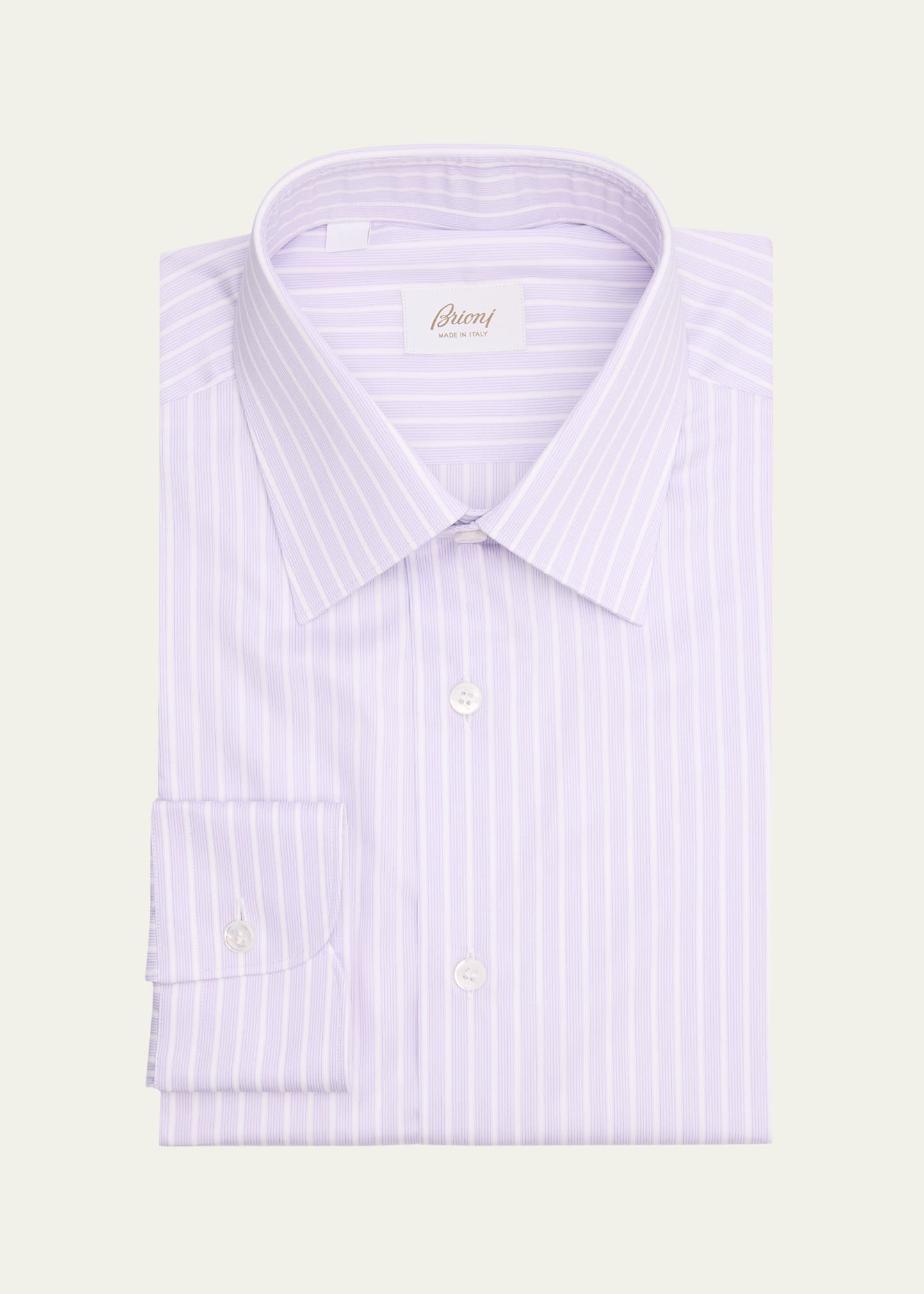 Men's Cotton Twill Multi-Stripe Dress Shirt - 1