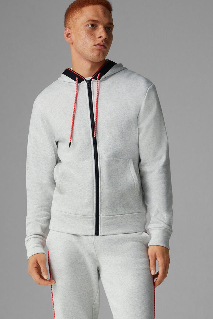 Cork Sweatshirt jacket in Light gray melange - 2
