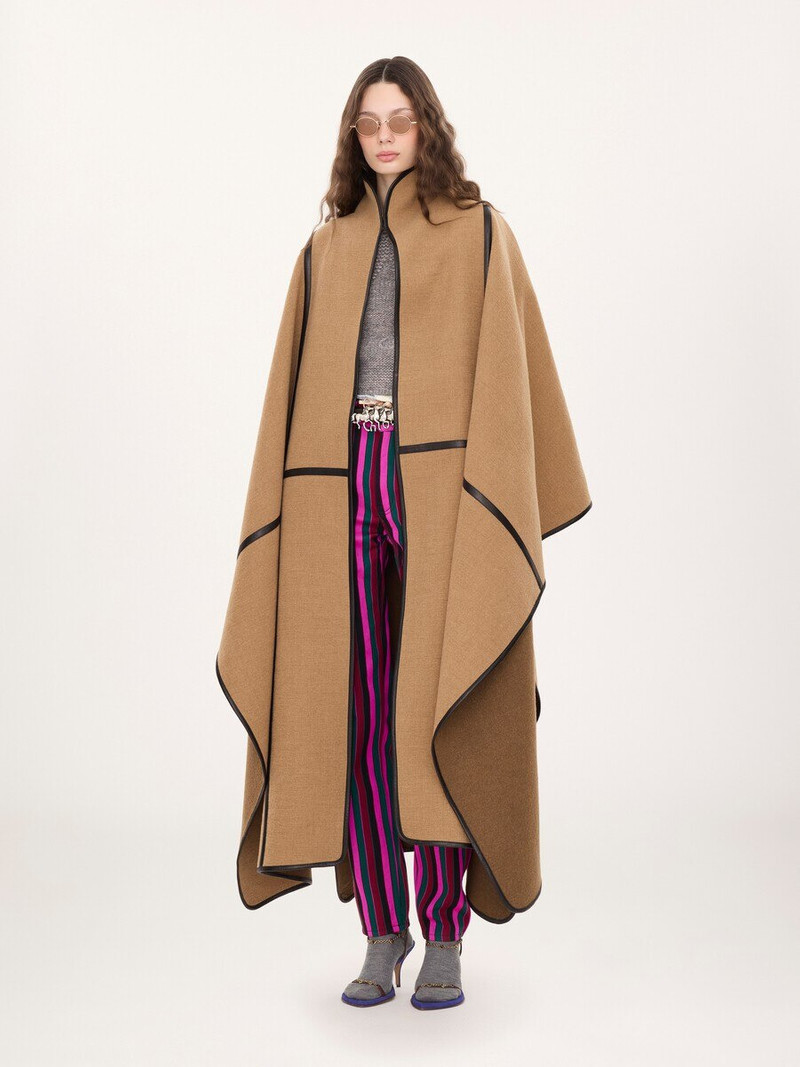 OVERSIZED LONG CAPE COAT IN WOOL 3