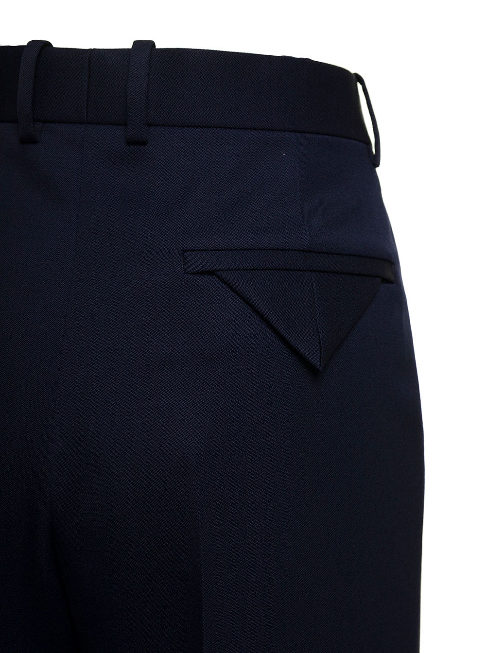 Bottega Veneta Women Blue Tailored Pants In Wool Woman - 3