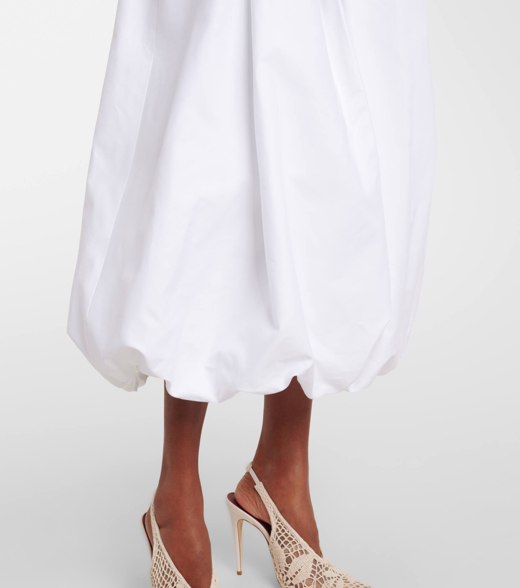 Cotton midi skirt - 5