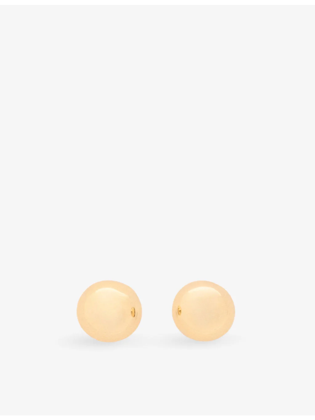 Sphere Brass Stud Earrings - 1