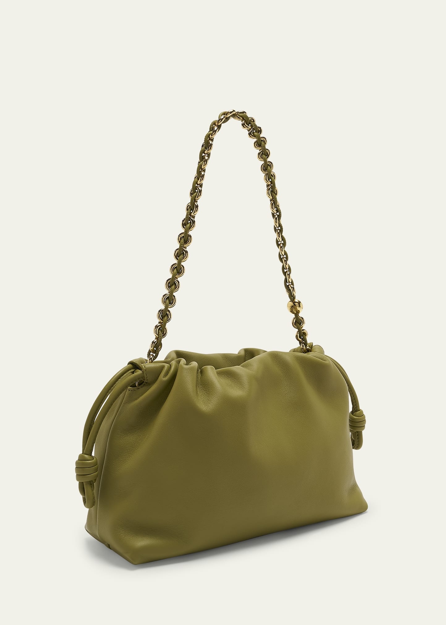 Flamenco Small Crossbody Bag in Napa Leather with Detachable Chain - 3