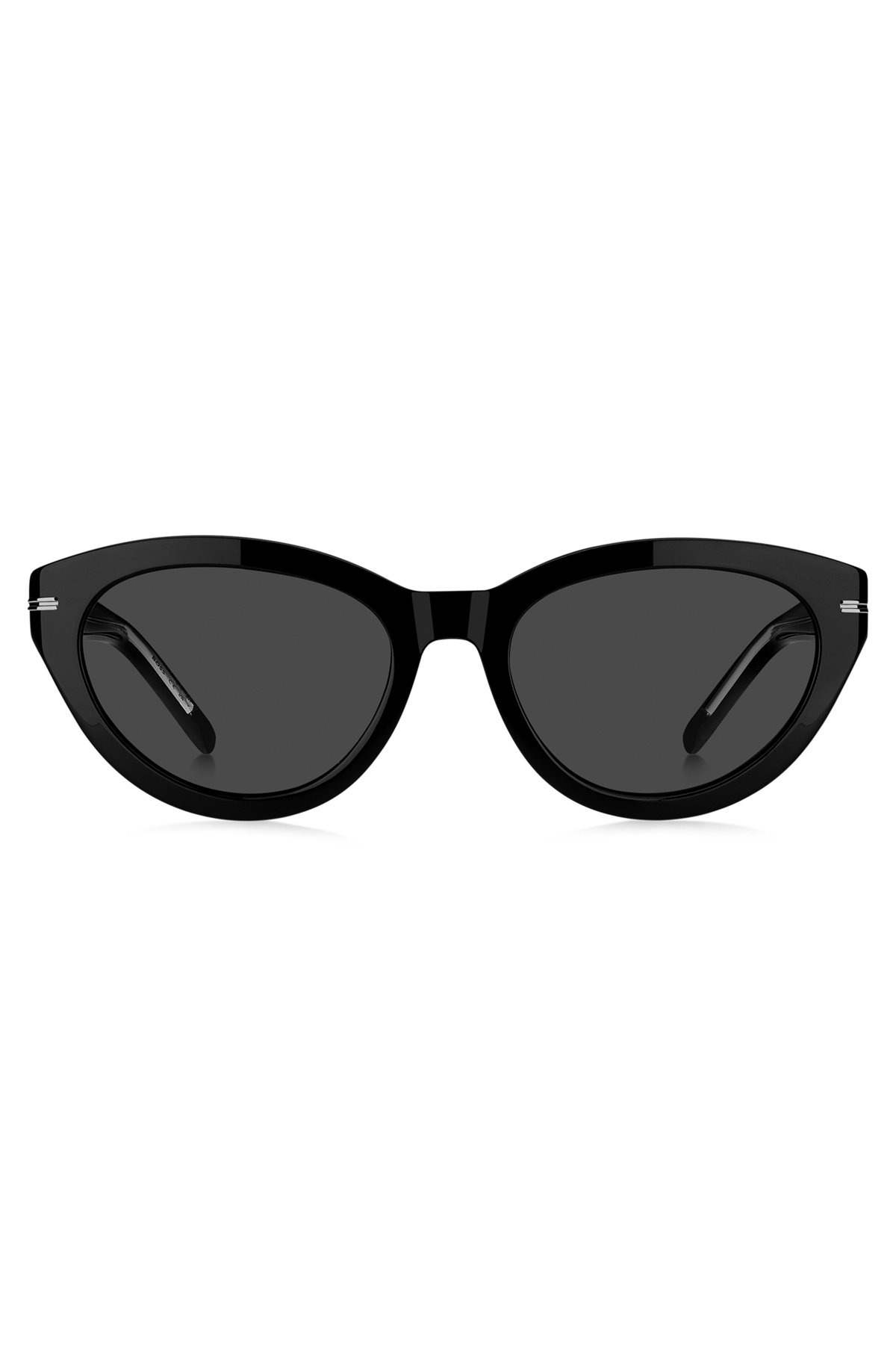 BLACK-ACETATE SUNGLASSES WITH SILVER-TONE DETAILS - 3