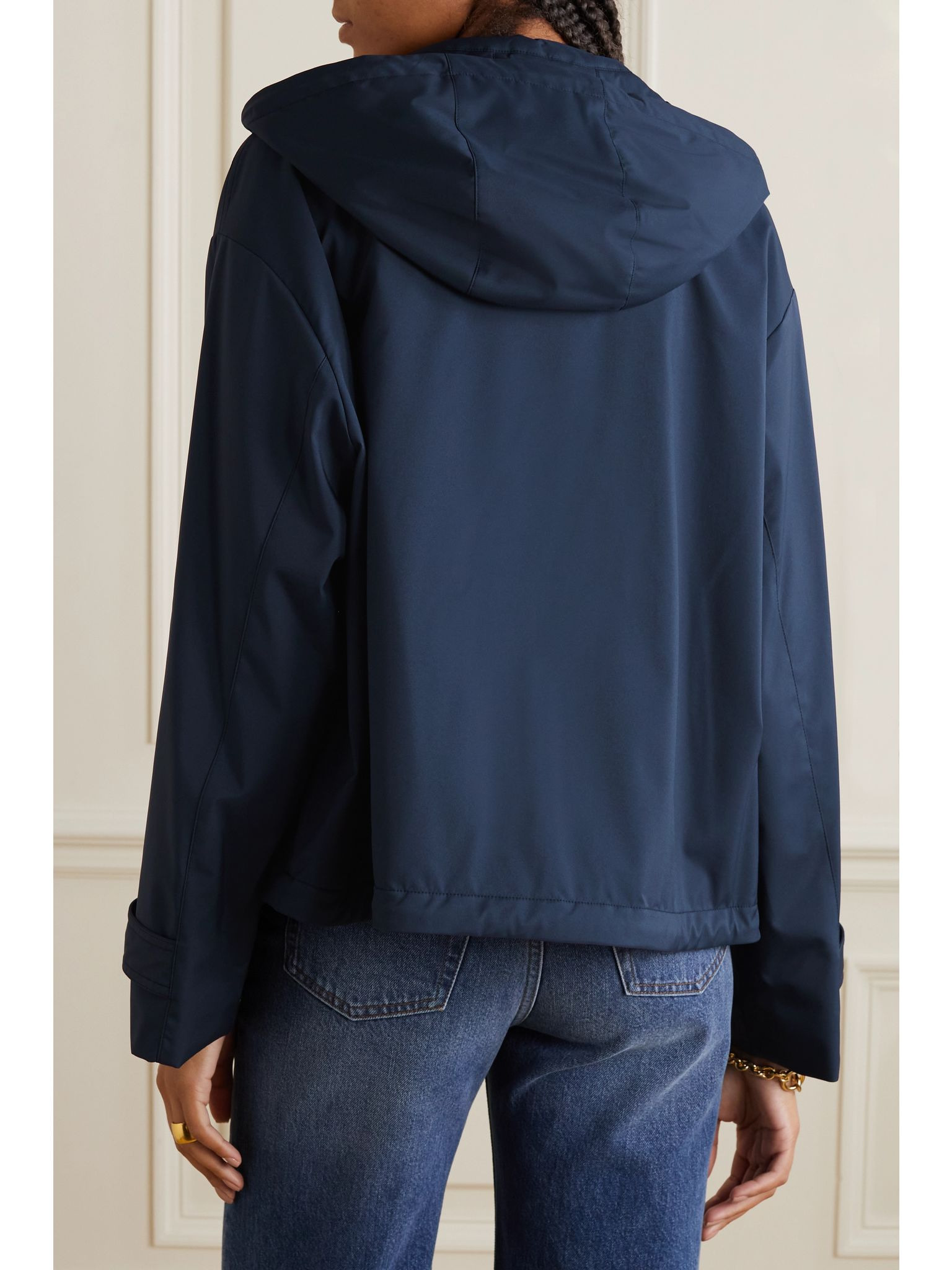 Shell hooded jacket Navy - 4