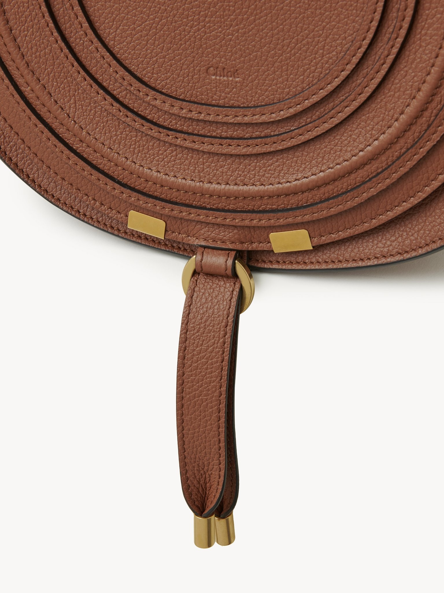 MARCIE SADDLE BAG IN GRAINED LEATHER - 5