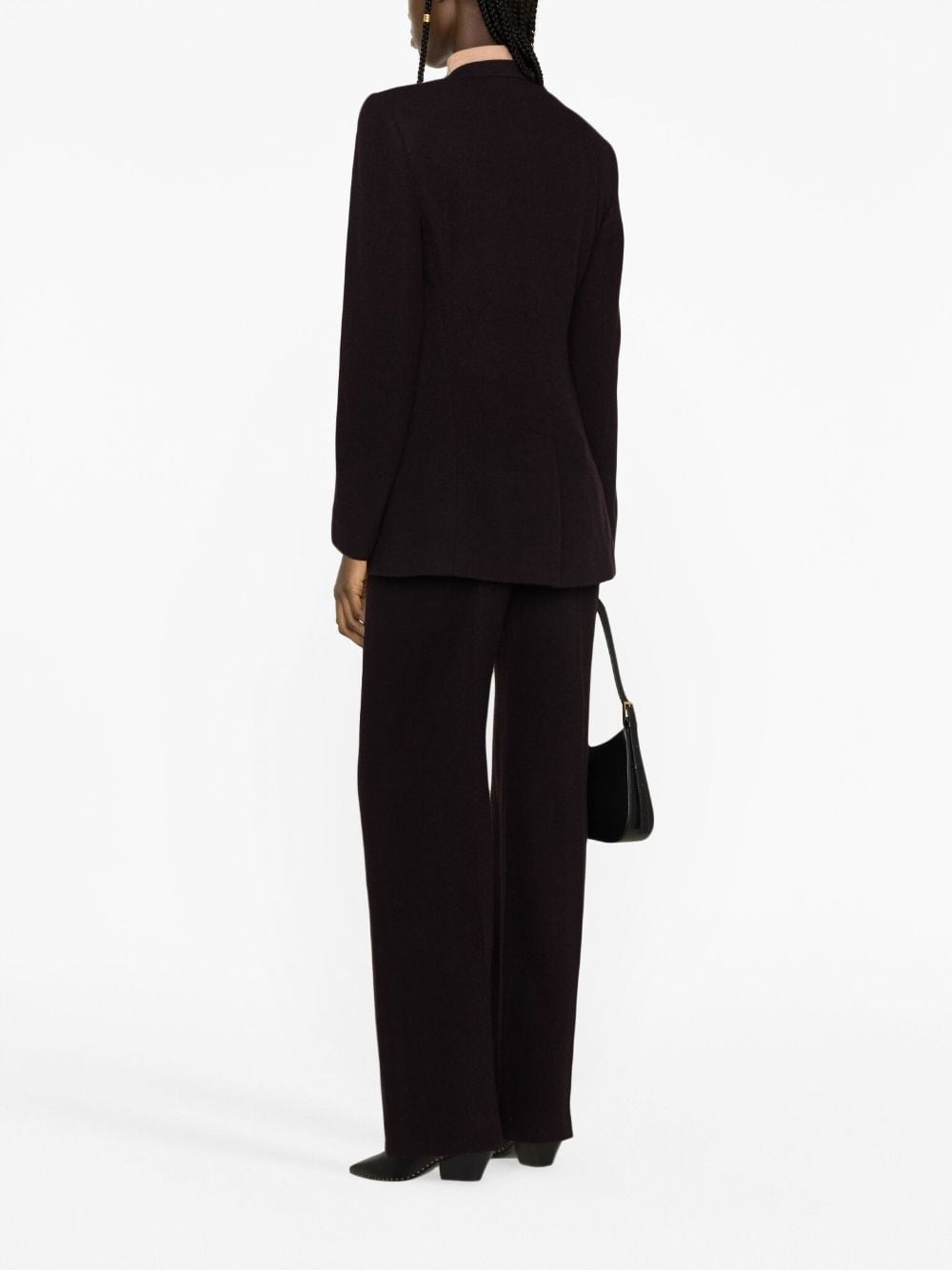 open-front tailored blazer - 4