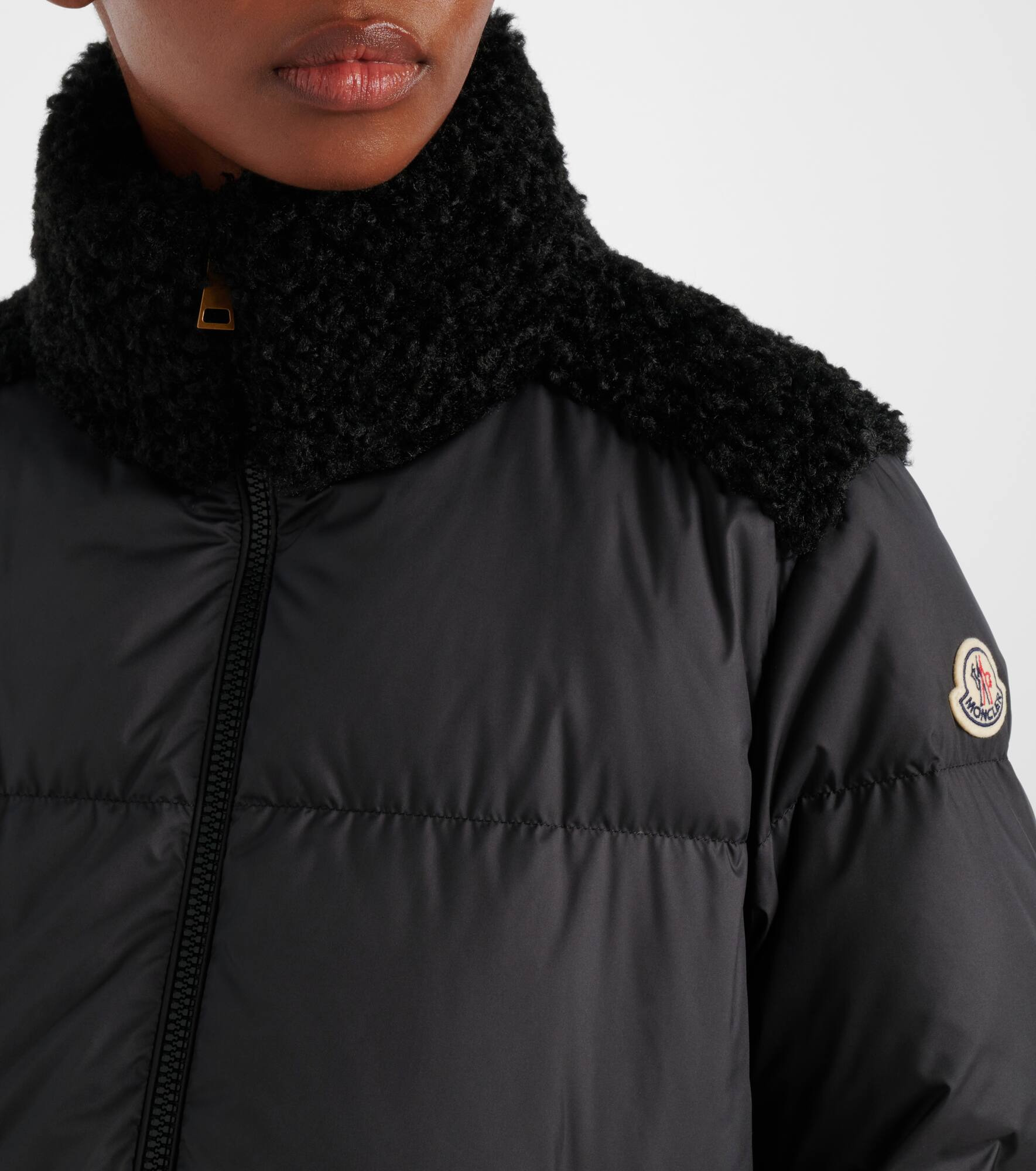 Esnaie fleece-trimmed down jacket - 4