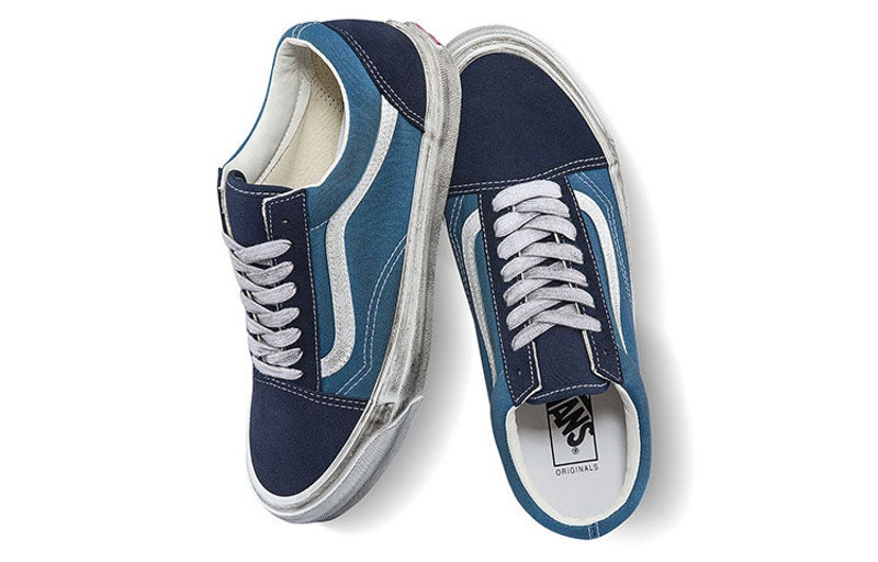 Vans Vans OG Old Skool LX 'Stressed - Navy' VN0A5FBENGJ outlook