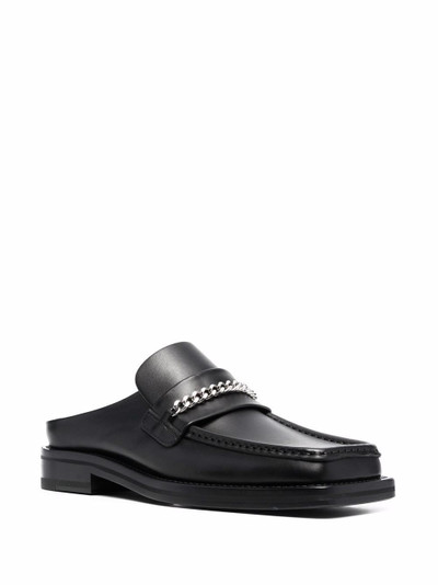 Martine Rose square-toe leather loafers outlook