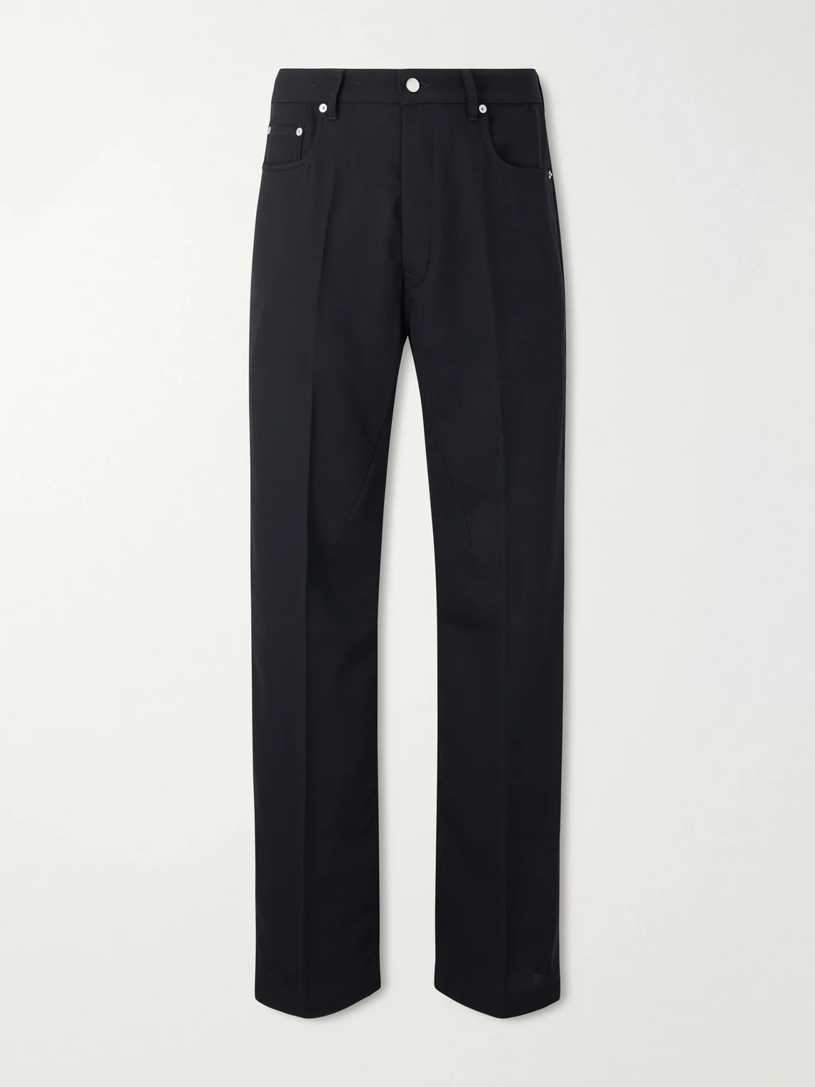 Geth Wide-Leg Wool Jeans - 1