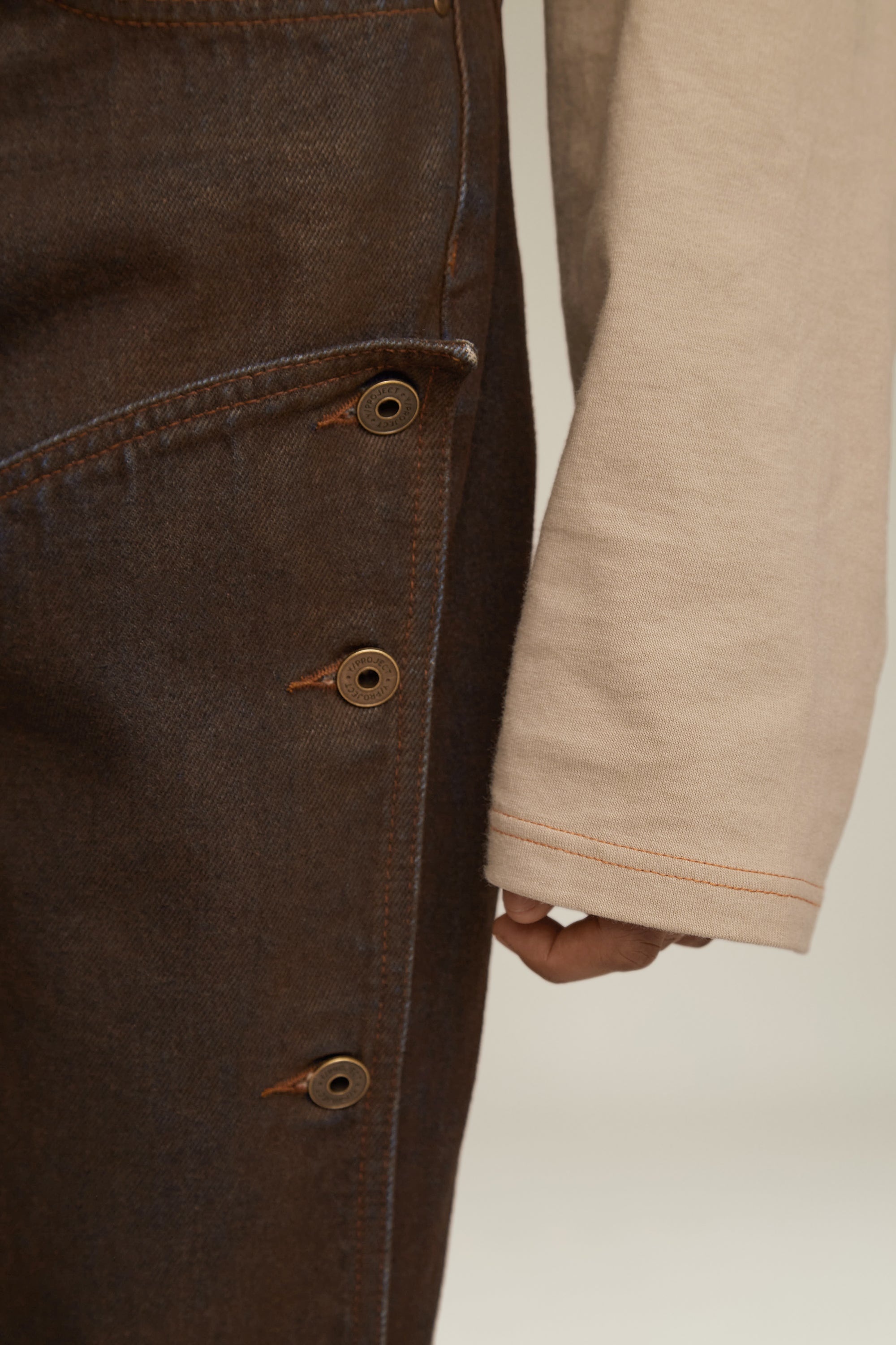 Button Panel Jeans - 7
