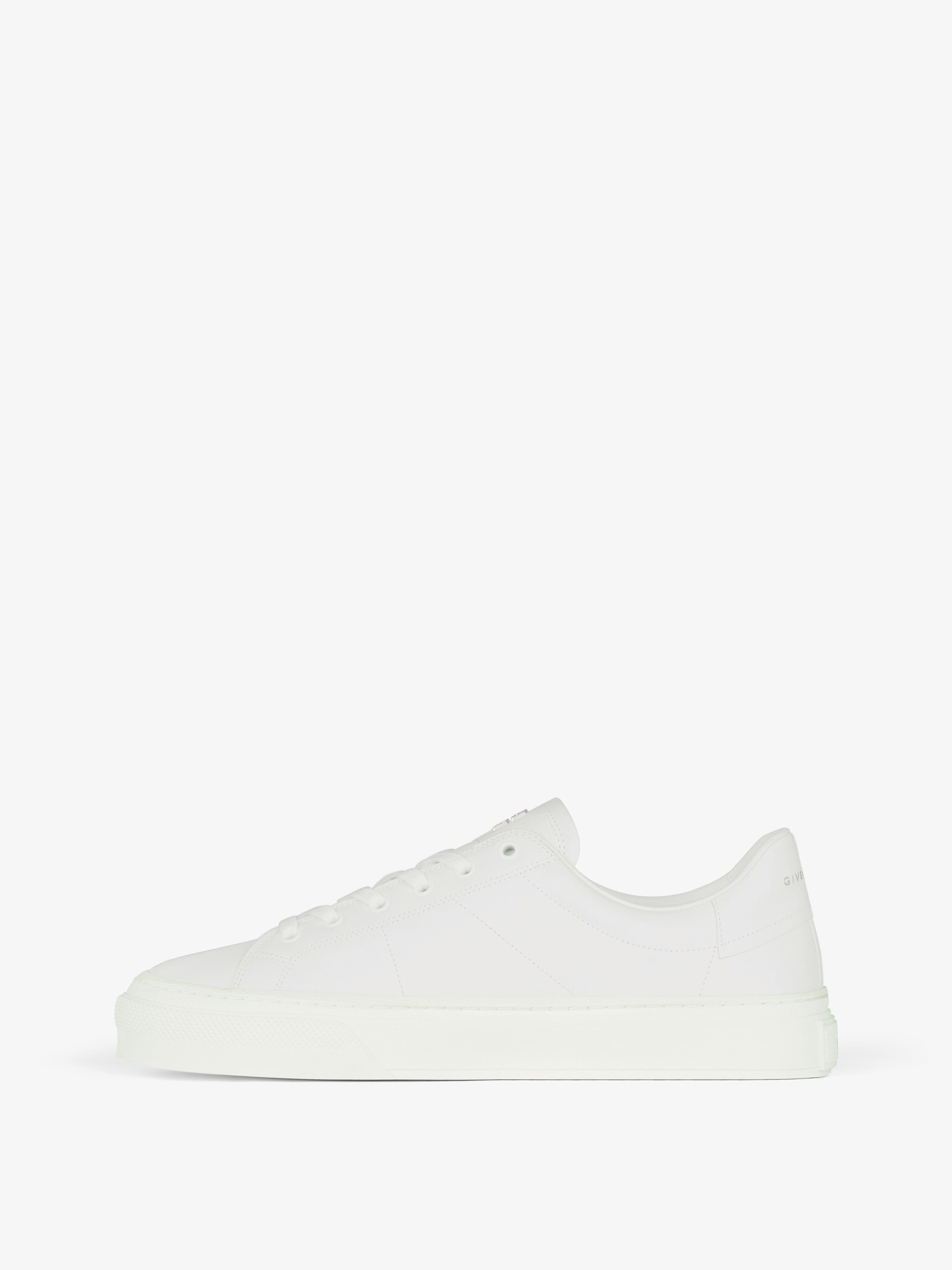 CITY SPORT SNEAKERS IN LEATHER WITH TAG EFFECT 4G PRINT - 3