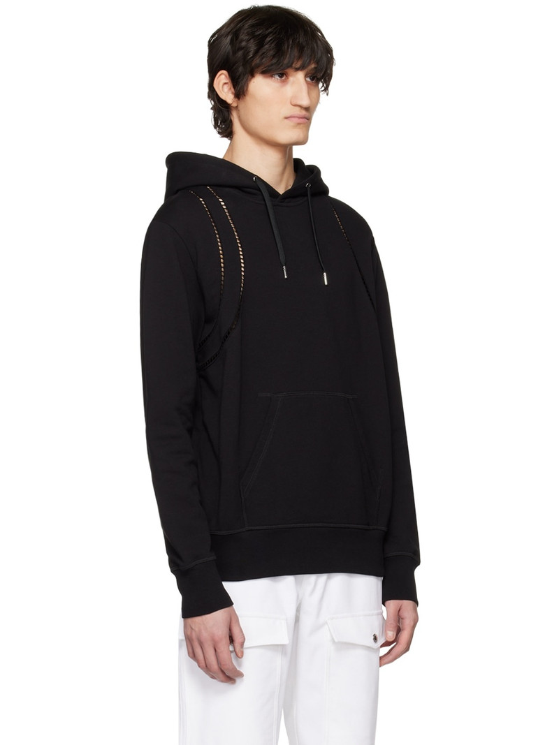 Black Cutout Hoodie 2