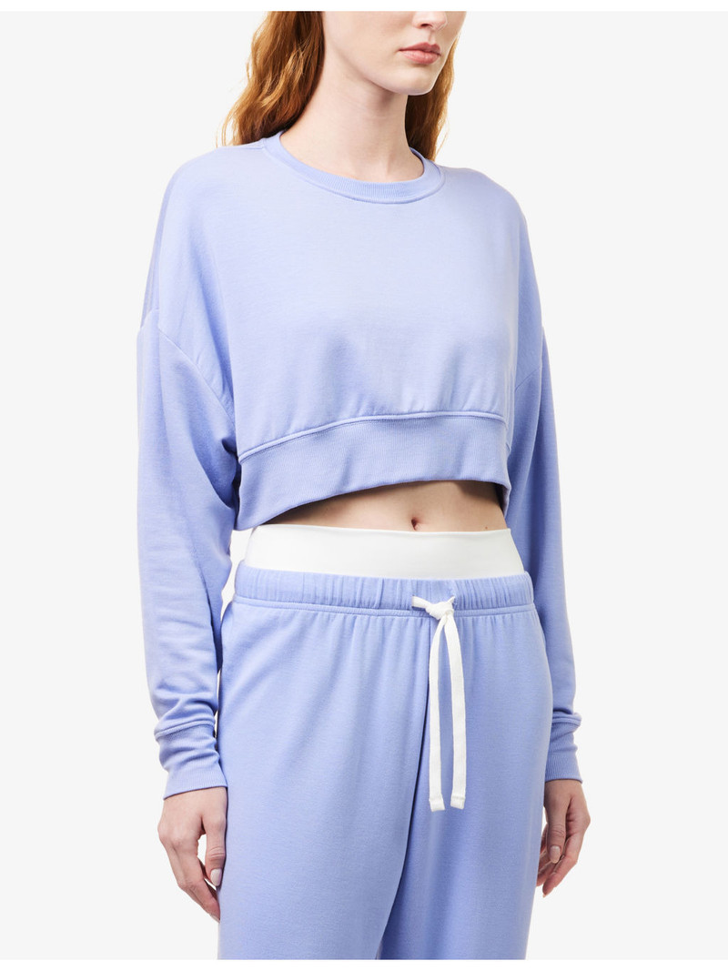 Noah Cropped Stretch-Jersey Sweatshirt 3