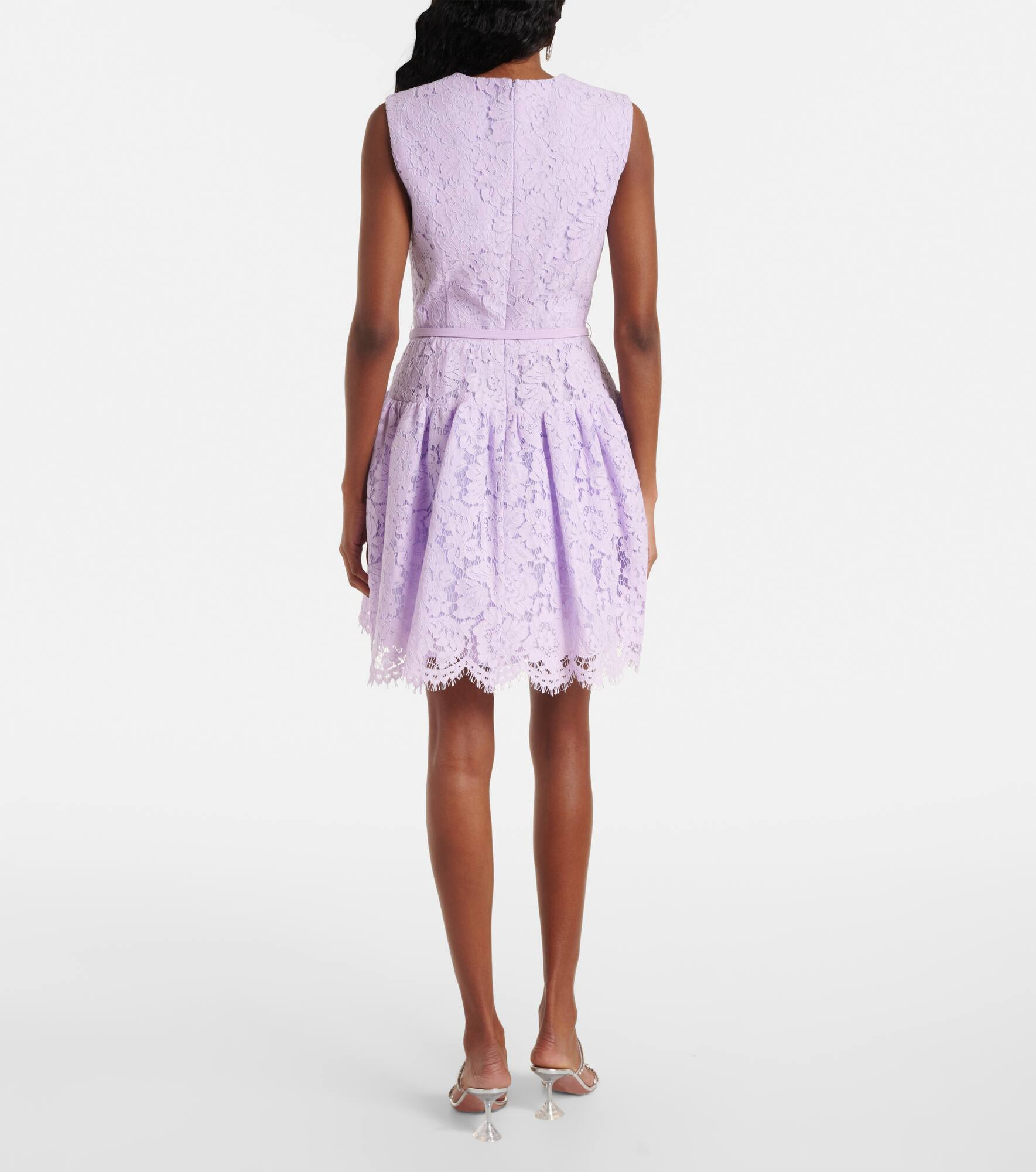 Belted lace minidress - 3