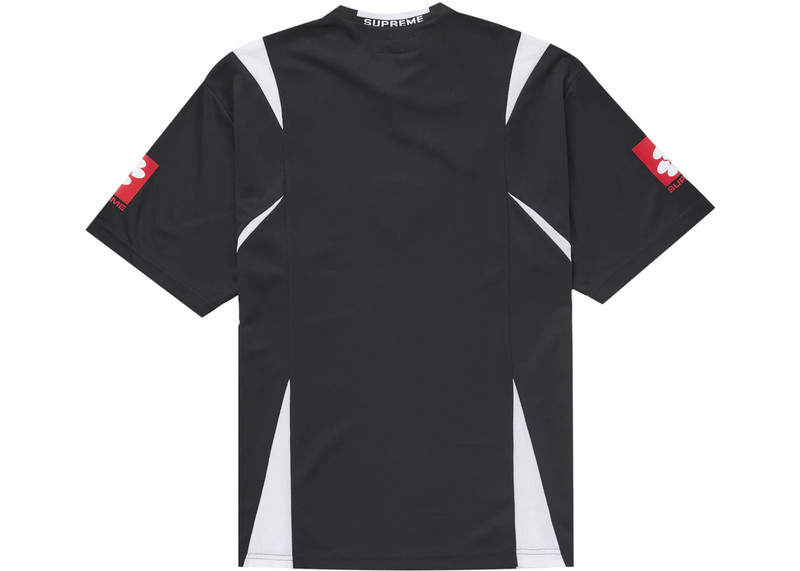 Supreme Crest Soccer Jersey Black outlook