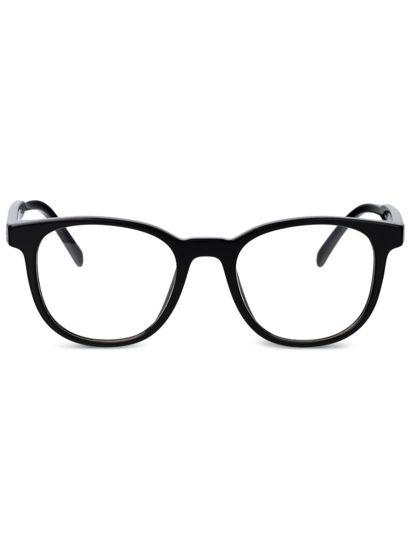 geometric-frame glasses 1