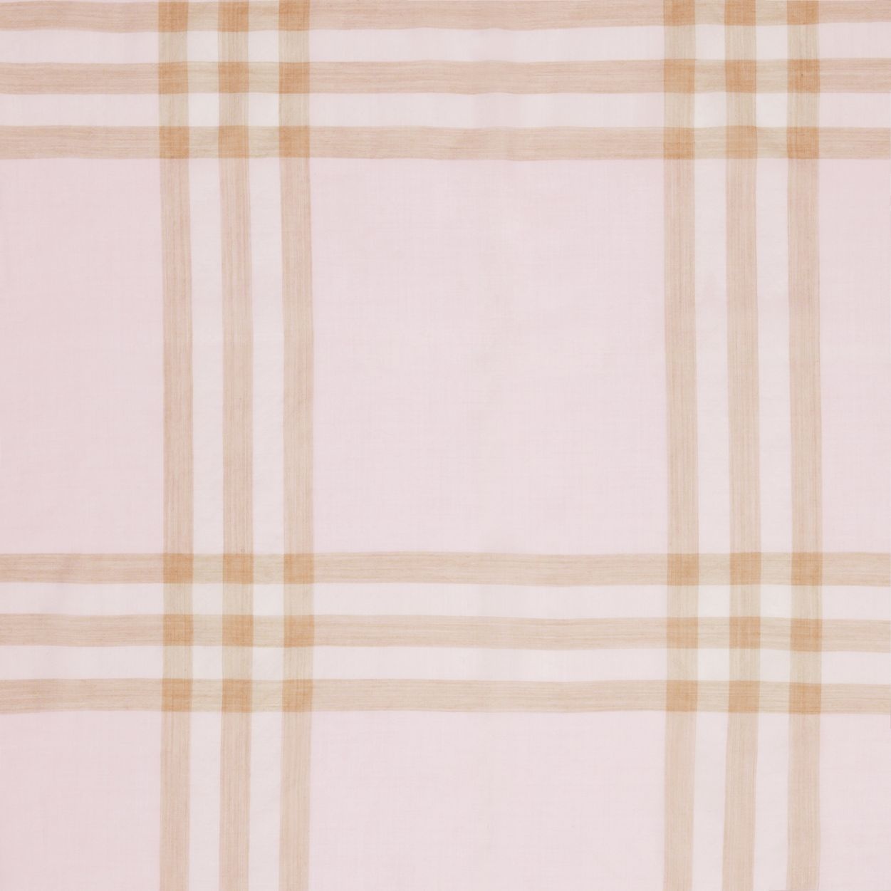 Lightweight Check Wool Silk Scarf - 8