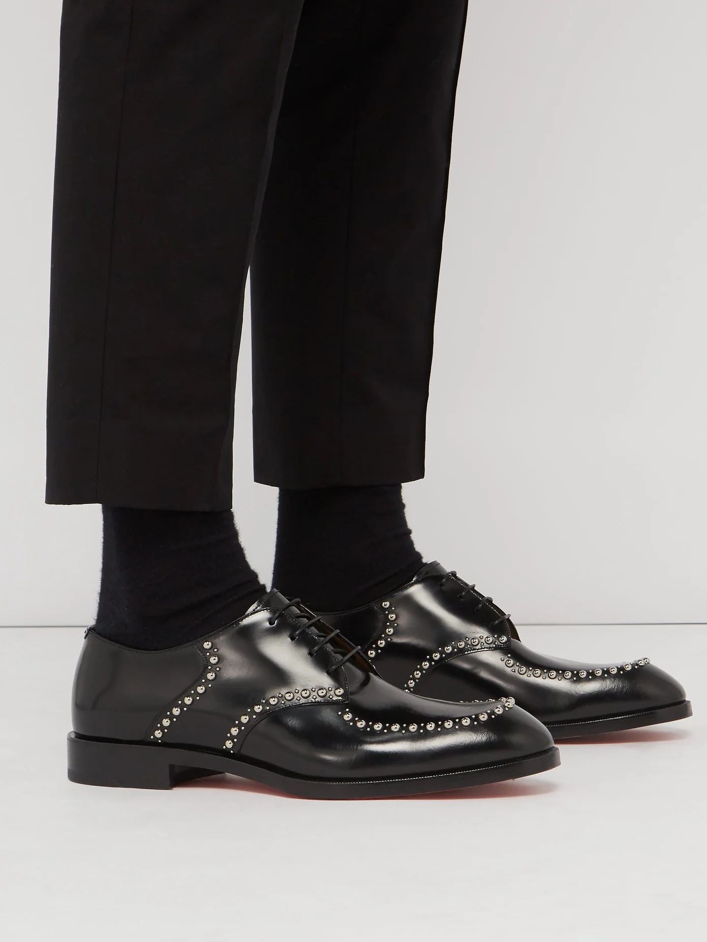 What A Man studded leather brogues - 2