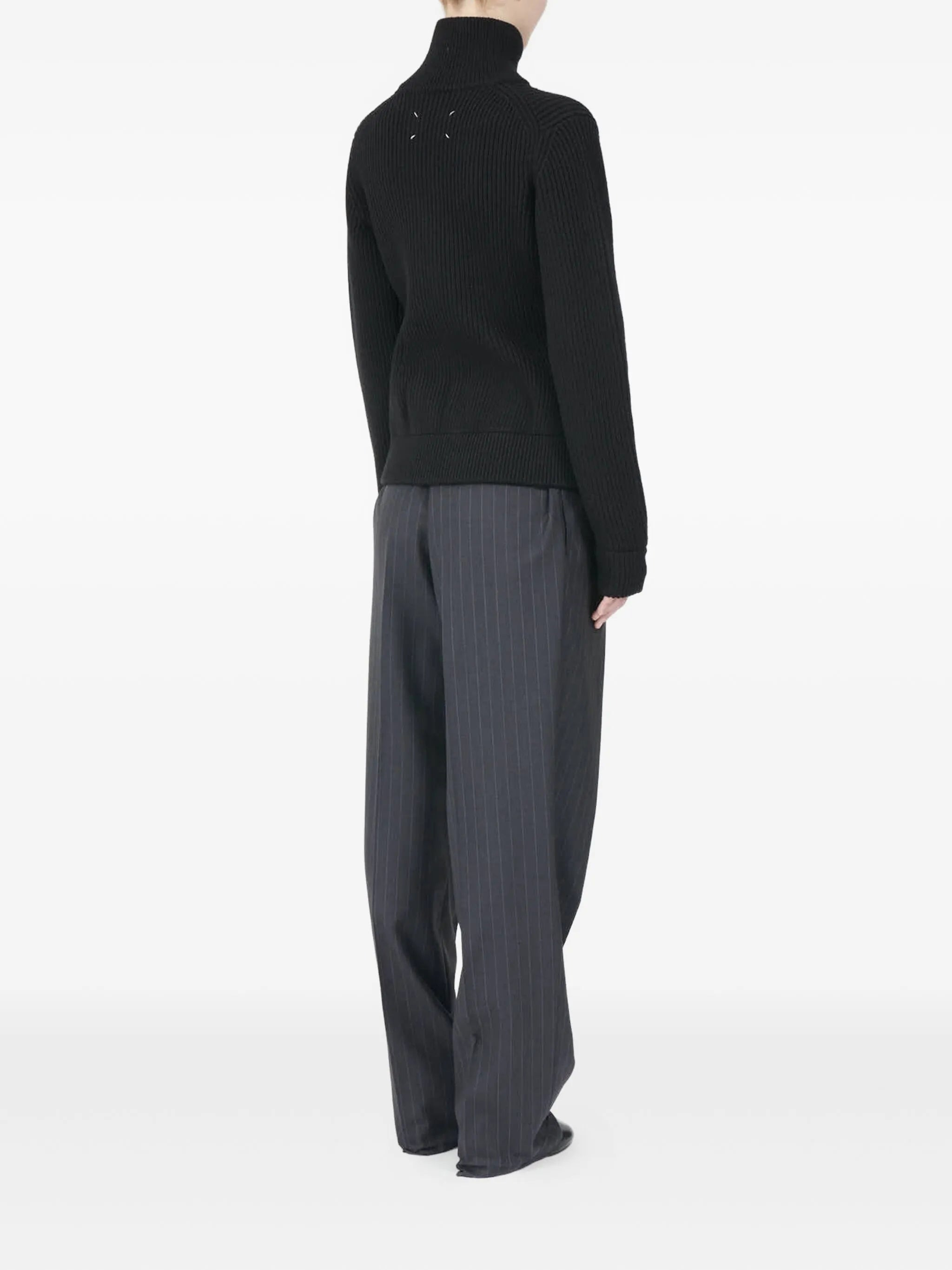 Maison Margiela Ribbed Zip-fastening Cardigan - 2