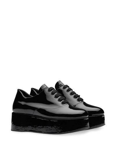 Miu Miu platform lace-up shoes outlook