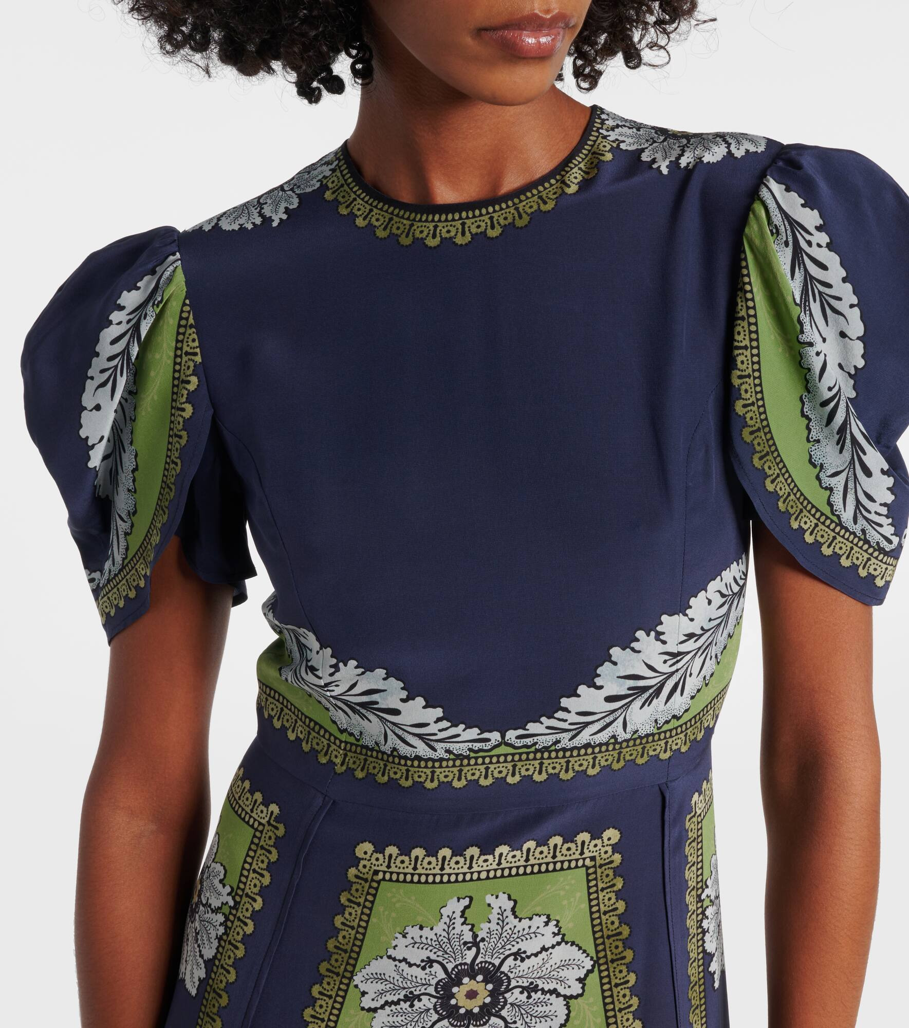 Cherie printed silk maxi dress - 4