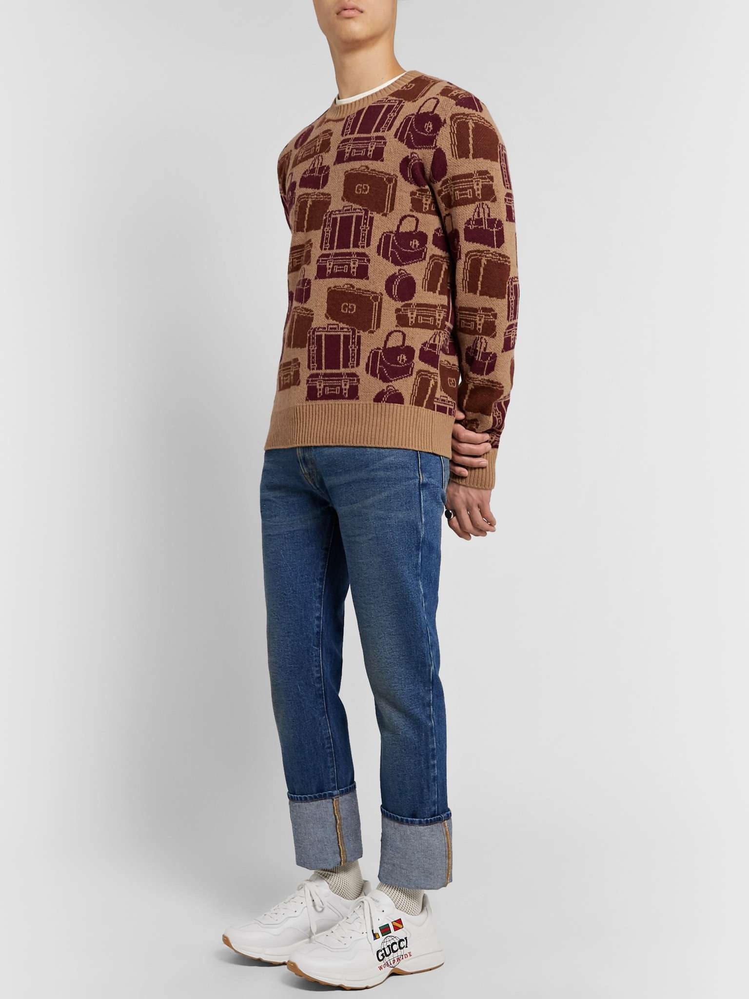 Logo-Jacquard Wool Sweater - 2