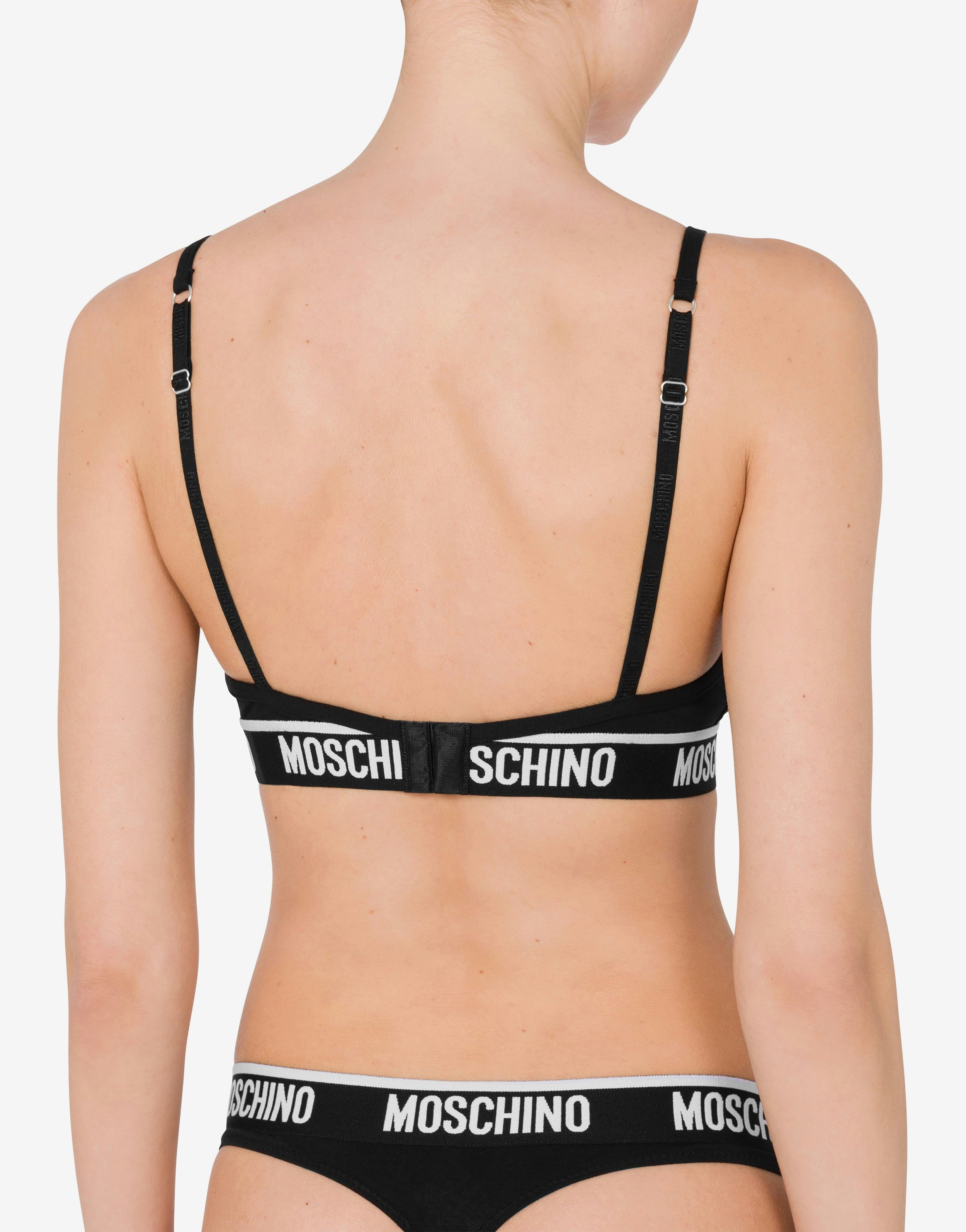 STRETCH JERSEY BRA ELASTIC LOGO BAND - 3